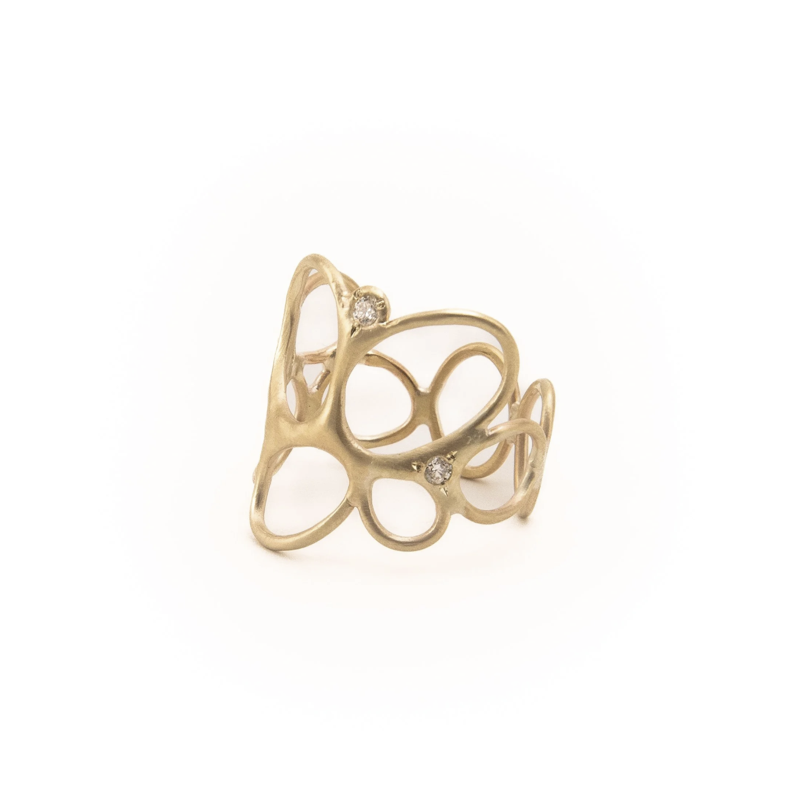Lisa Ziff <br> Akebia Ring with Diamonds
