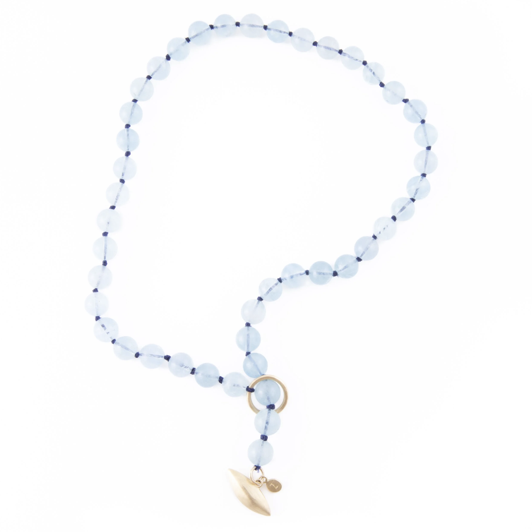 Lisa Ziff <br> Pip Toggle Aqua-Beaded Necklace