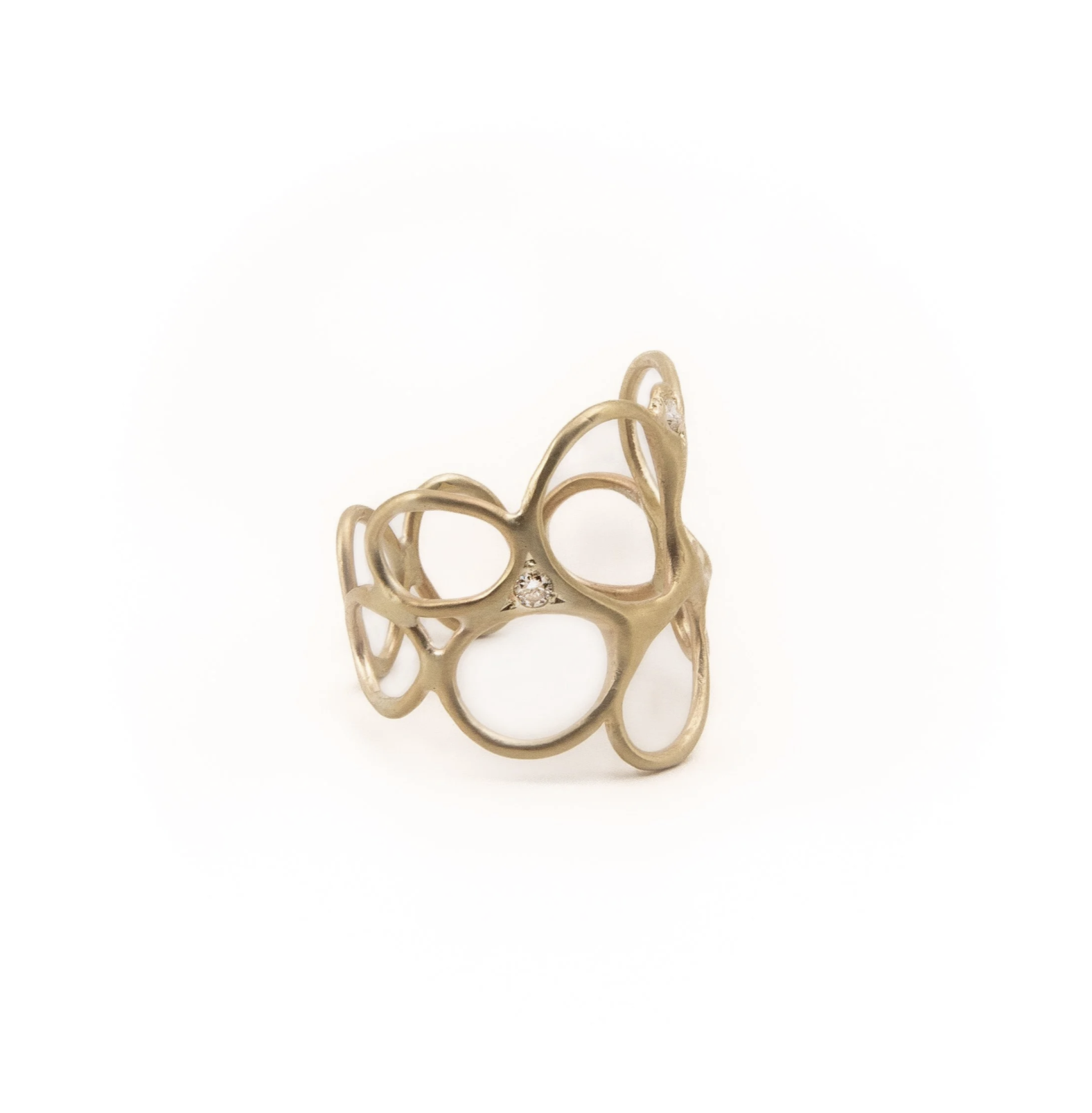Lisa Ziff <br> Akebia Ring with Diamonds