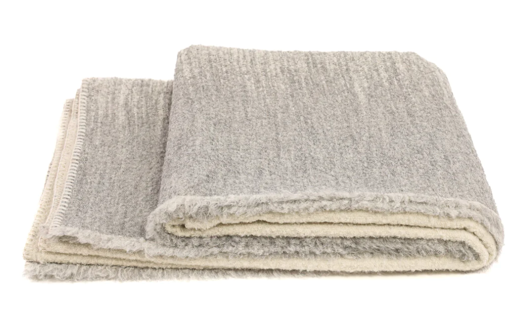 Grey discount alpaca throw