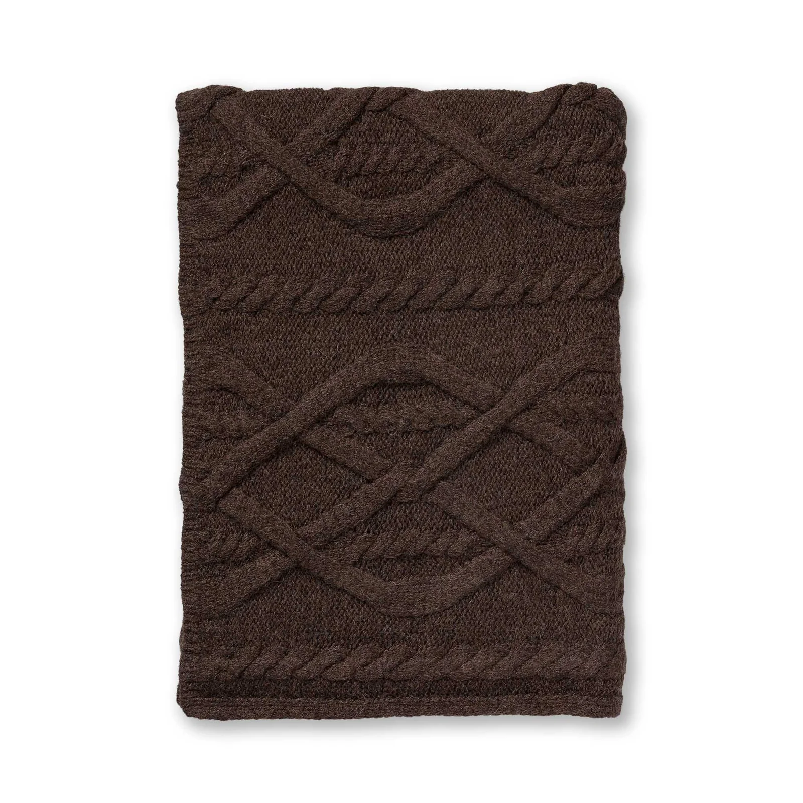 Alpaca Buckley Throw in Chocolate