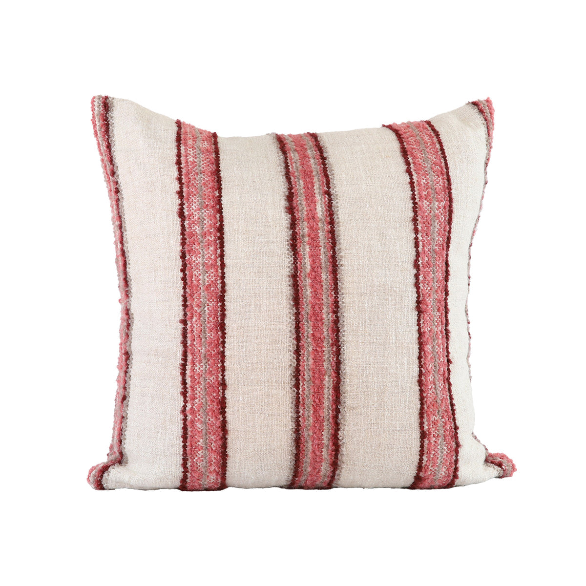 Becker Pillow - Natural & Pink