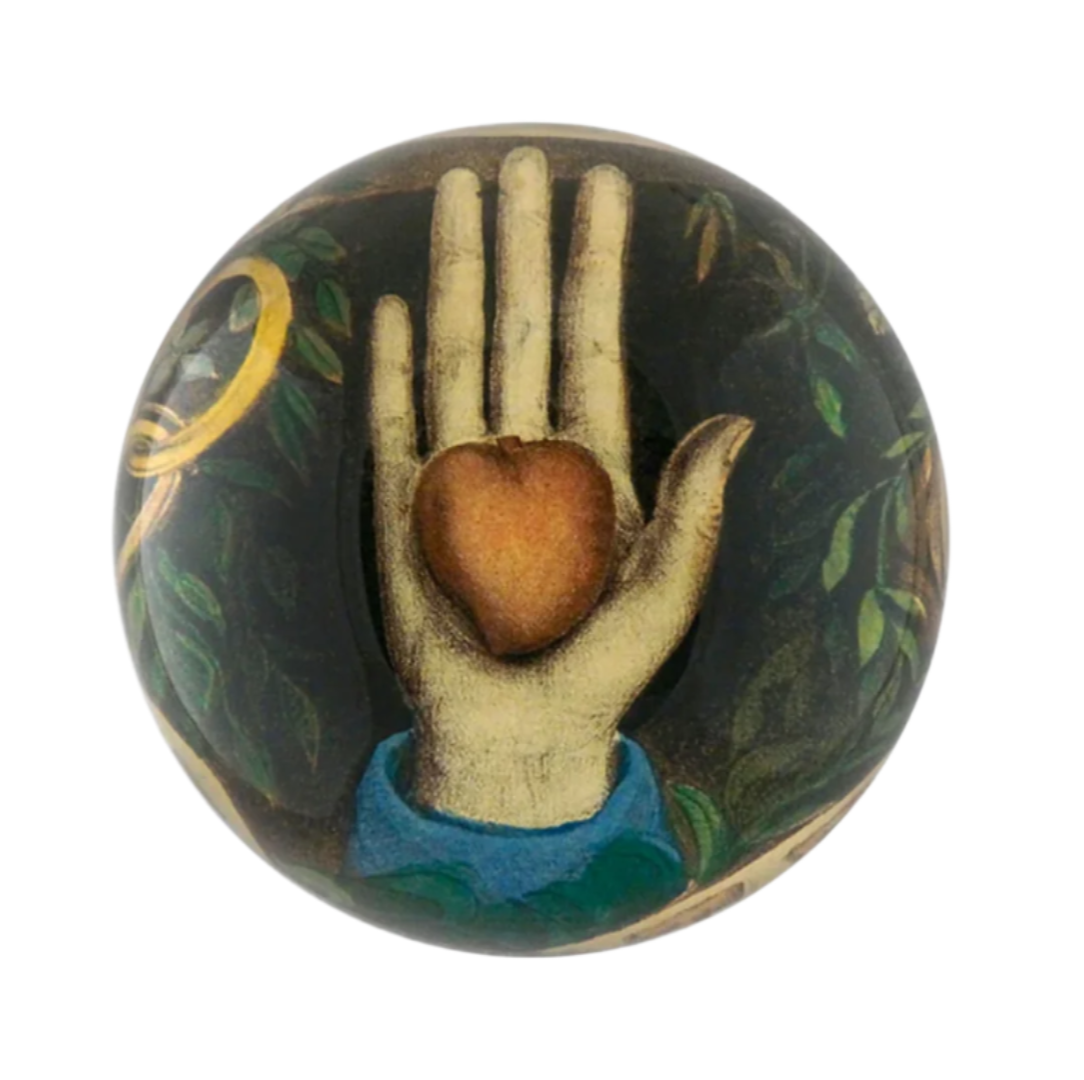 John Derian - Heart in Hand Paperweight