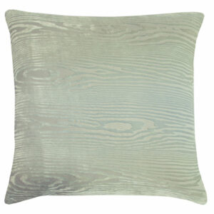 Woodgrain Velvet Pillow in Ice