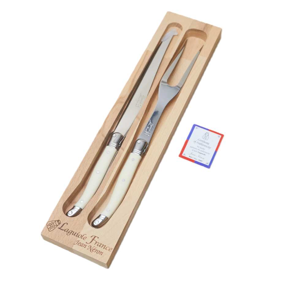 Laguiole <br> Carving Set in Wood Box