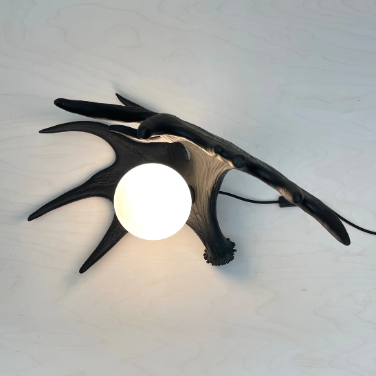 Moose Antler Lamp