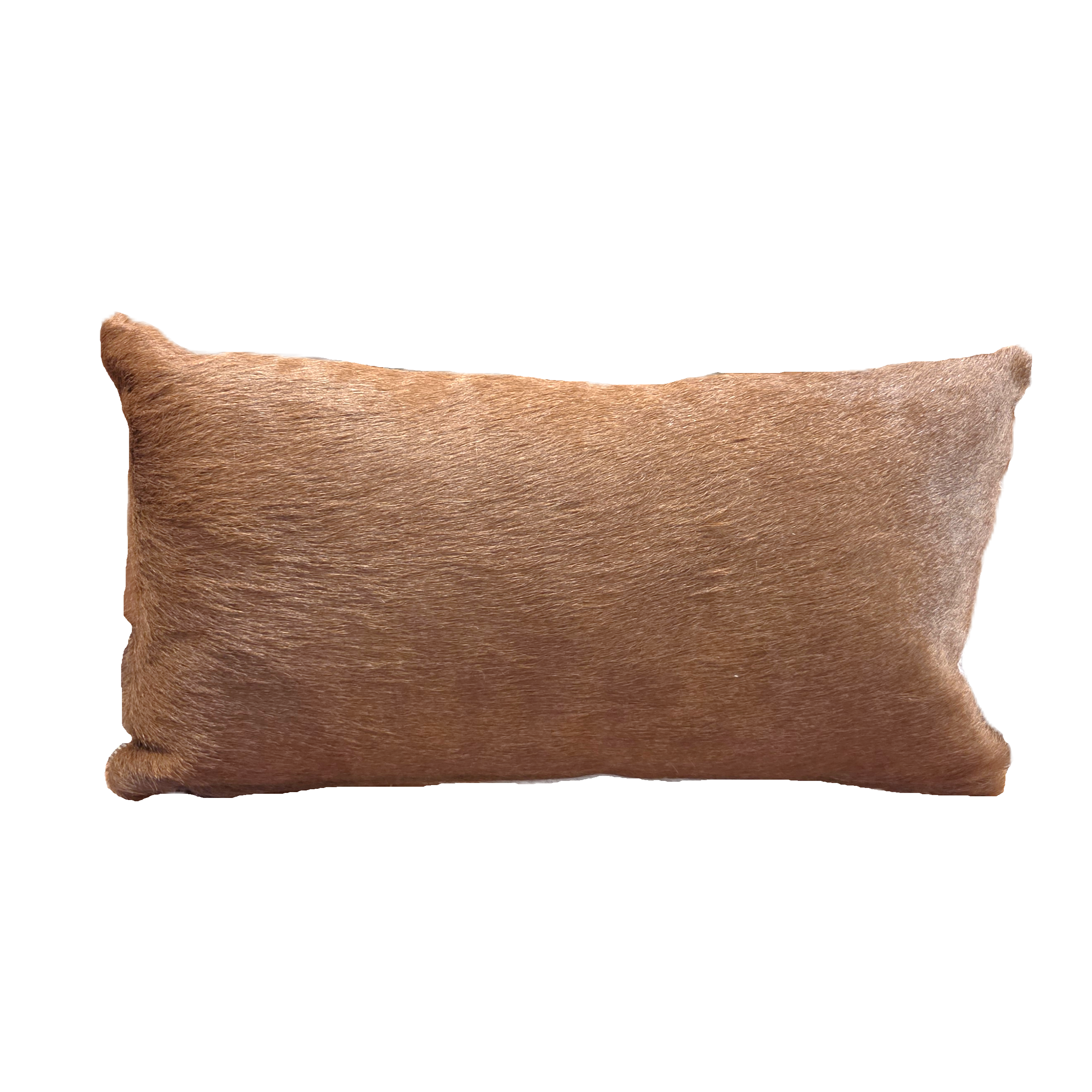 Brown and White Hide Pillow - Set of 2