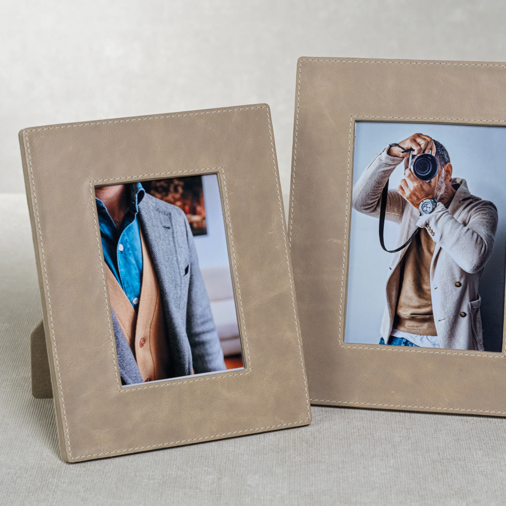 Mink Leather Picture Frame