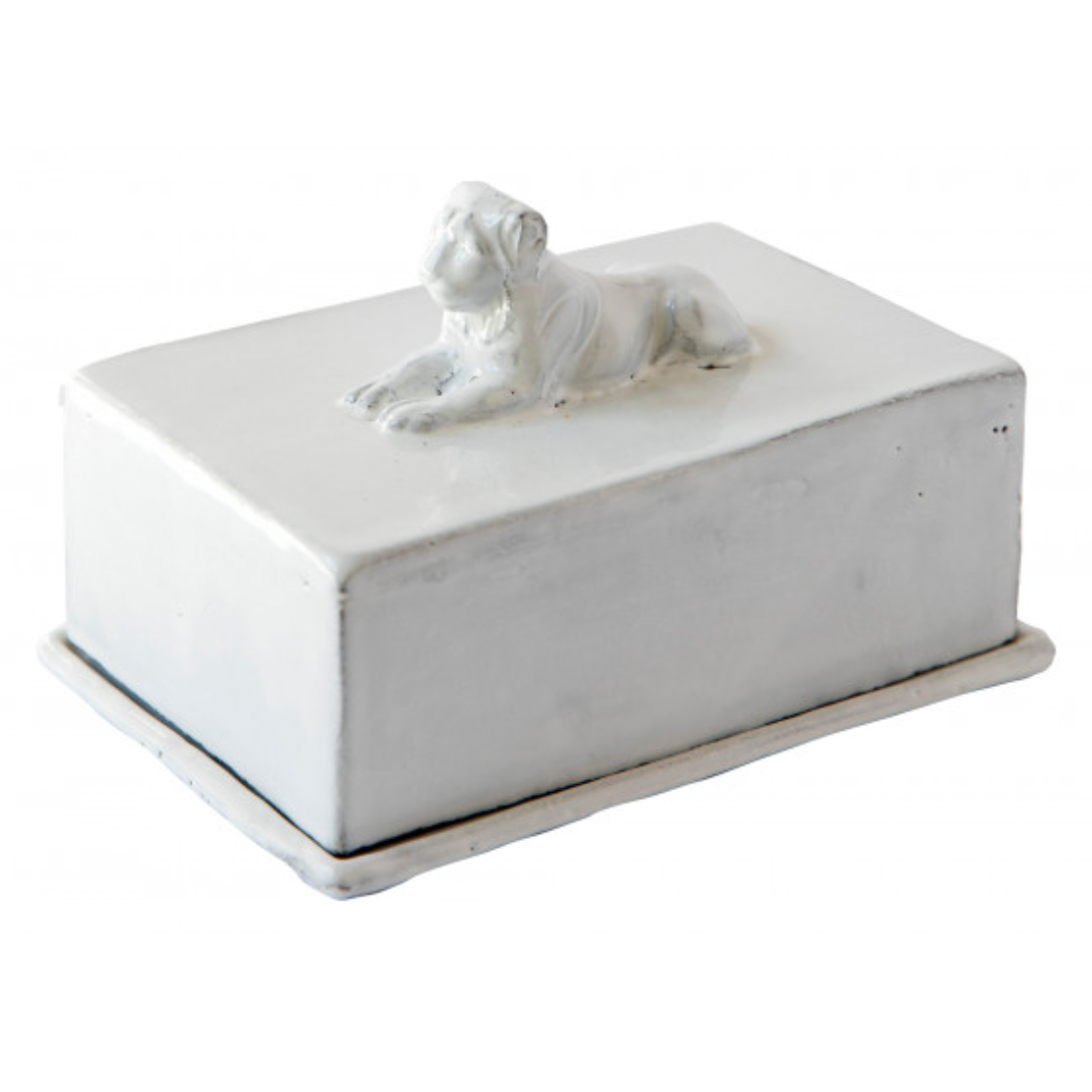 Astier de Villatte <br> Lion Butter Dish