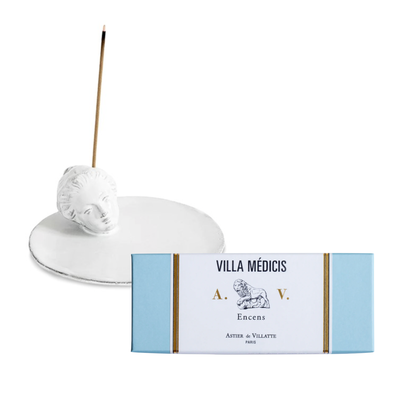 Astier de Villatte <br> Villa Médicis Incense and Incense Holder Gift Set