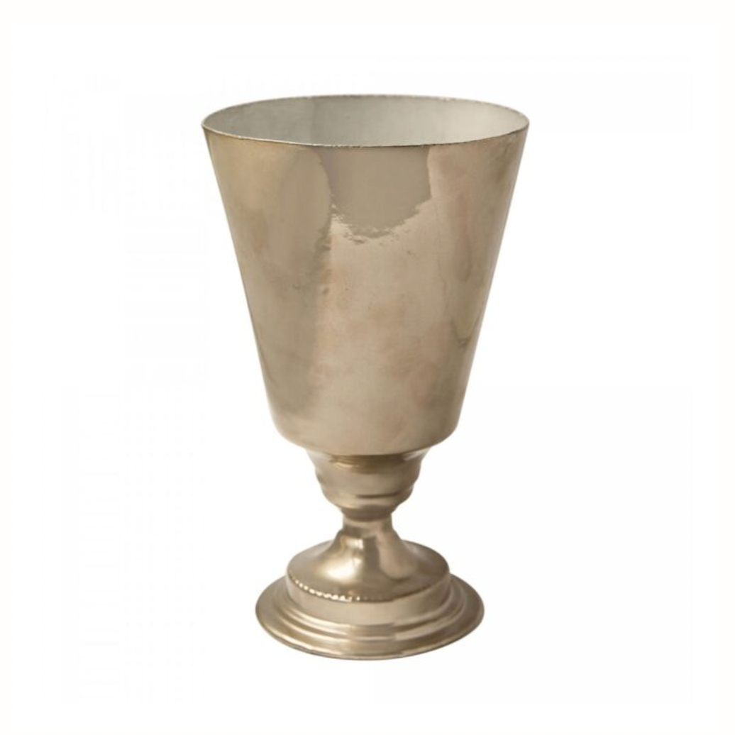 Astier de Villatte <br> Simple Vase Small (Platinium Exterior)