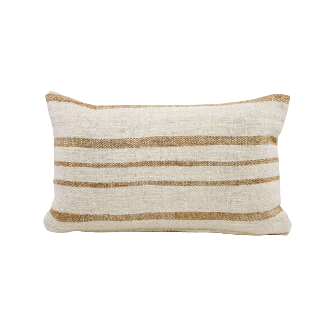 Nate Pillow in Neutral & Saffron