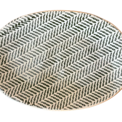 Petite Oval, Herringbone Pine