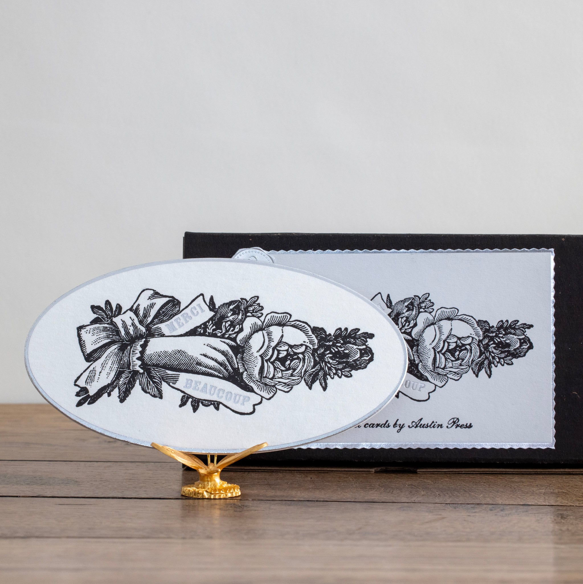 Austin Press <br> Oval Merci Card Set