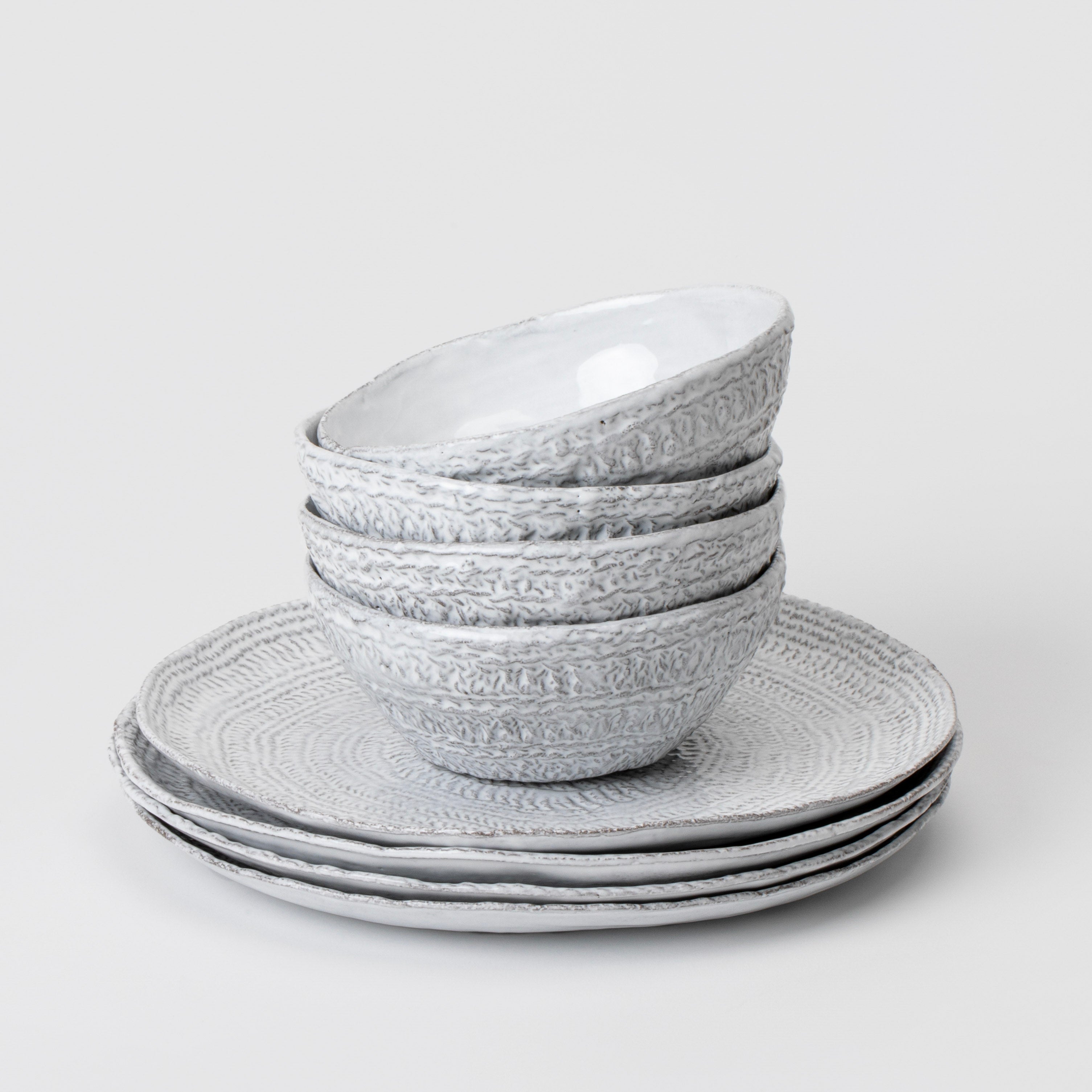 Astier de Villatte <br> Aurelie Embroidered Outside Bowl