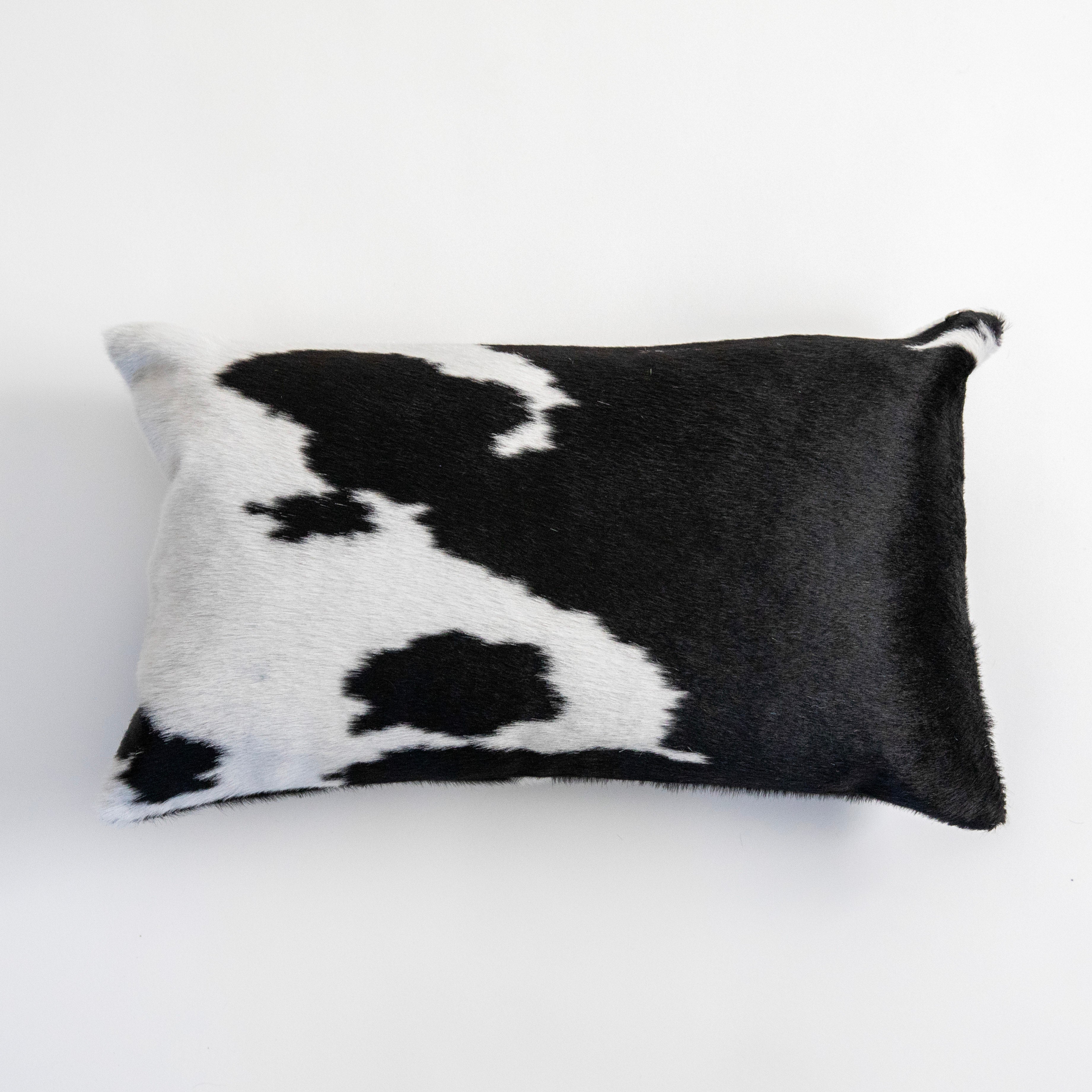 Black and White Hide Pillow - Set of 2