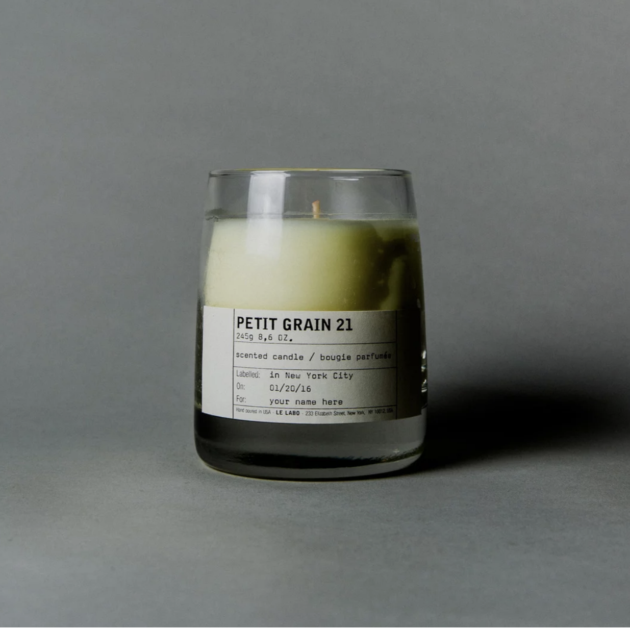 【新品未使用】 LELABO キャンドル PETITGRAIN 21  245g Le Labo Petit Grain 21