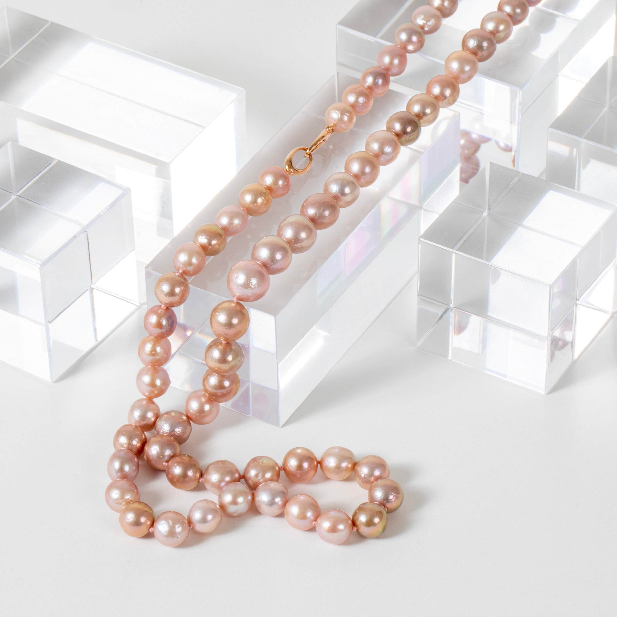 Jill Blake<br> Pink & Purple Freshwater Pearls
