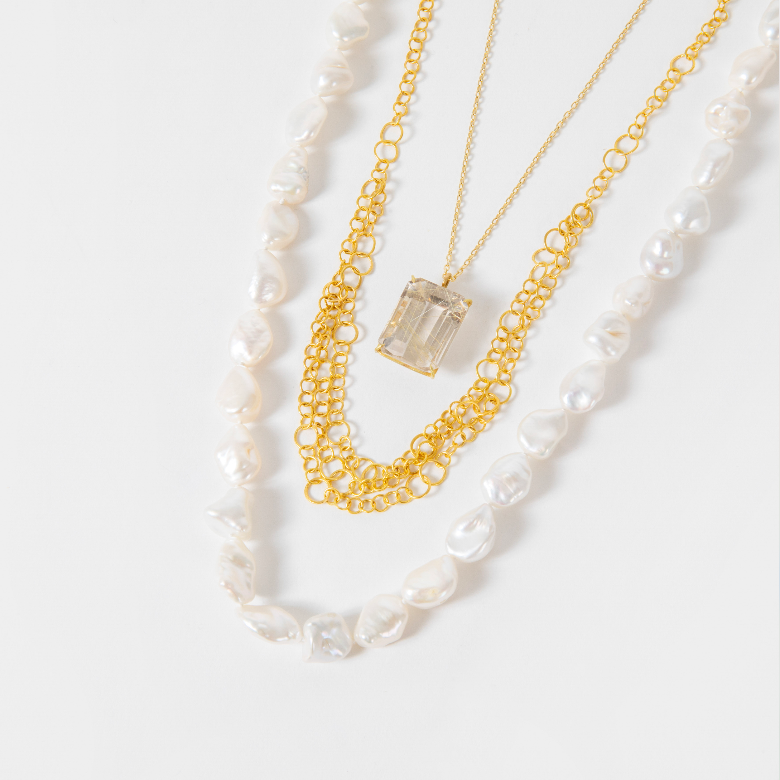 Jill Blake<br> White Freshwater Pearls