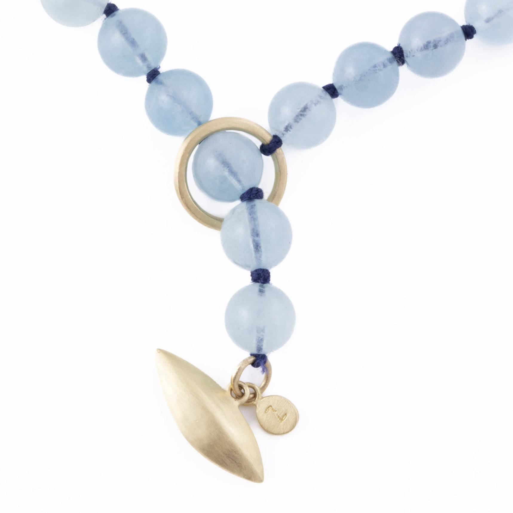 Lisa Ziff <br> Pip Toggle Aqua-Beaded Necklace