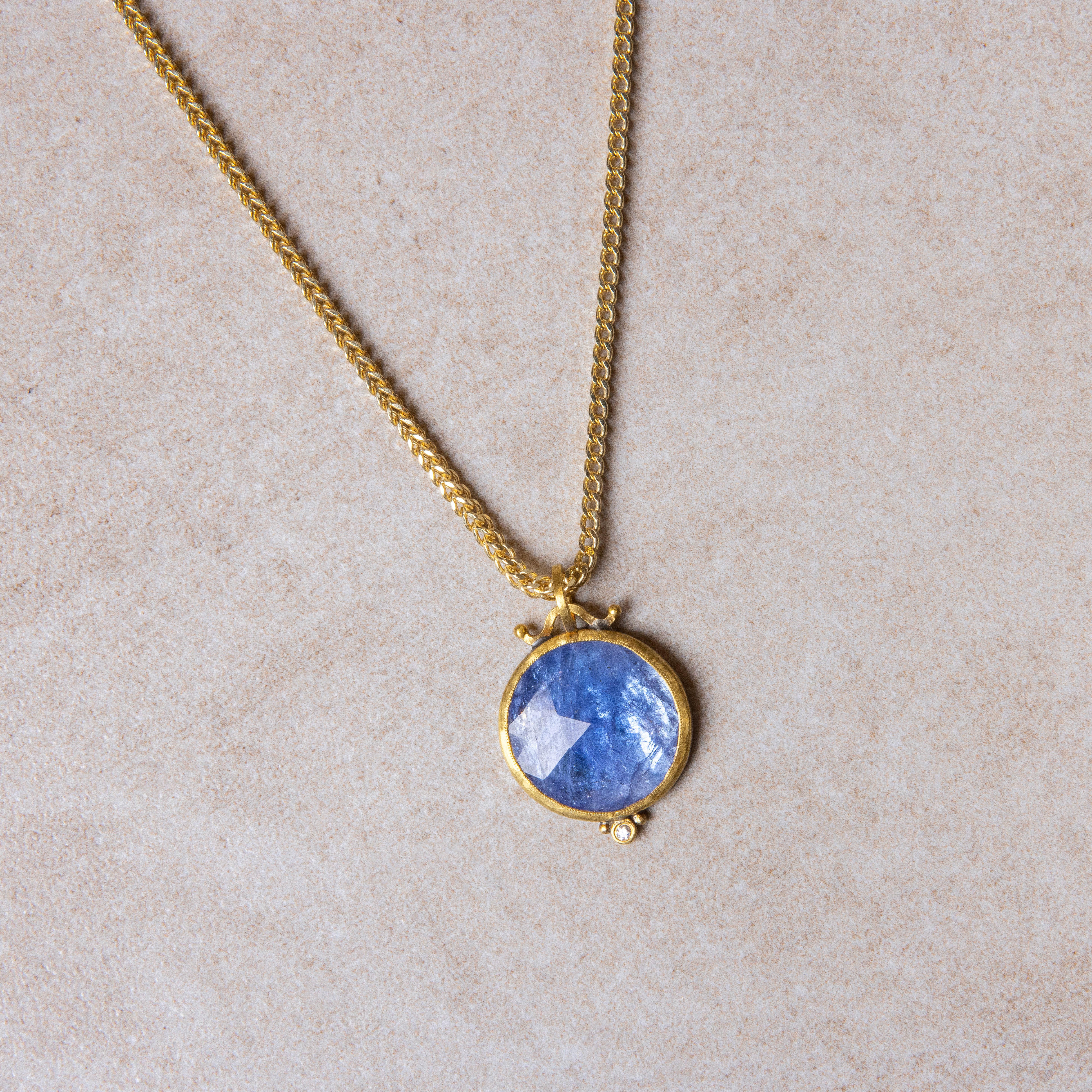 Mirta Tummino <br> Tanzanite Necklace with Diamond