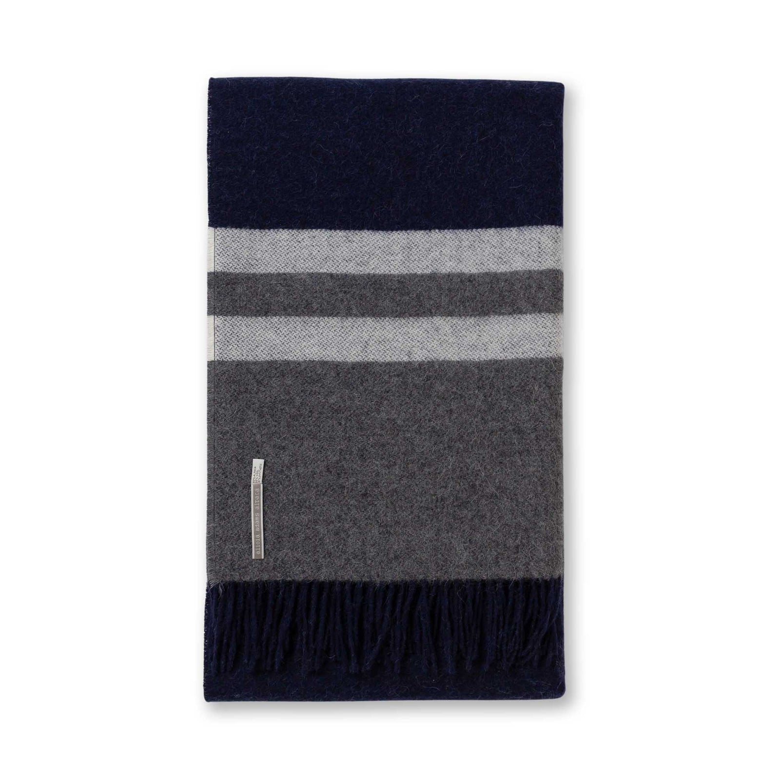 Canyon Throw - Navy/Dark Grey/Ivory