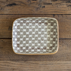 Terrafirma <br> Tidbit Bowl Checker Chestnut