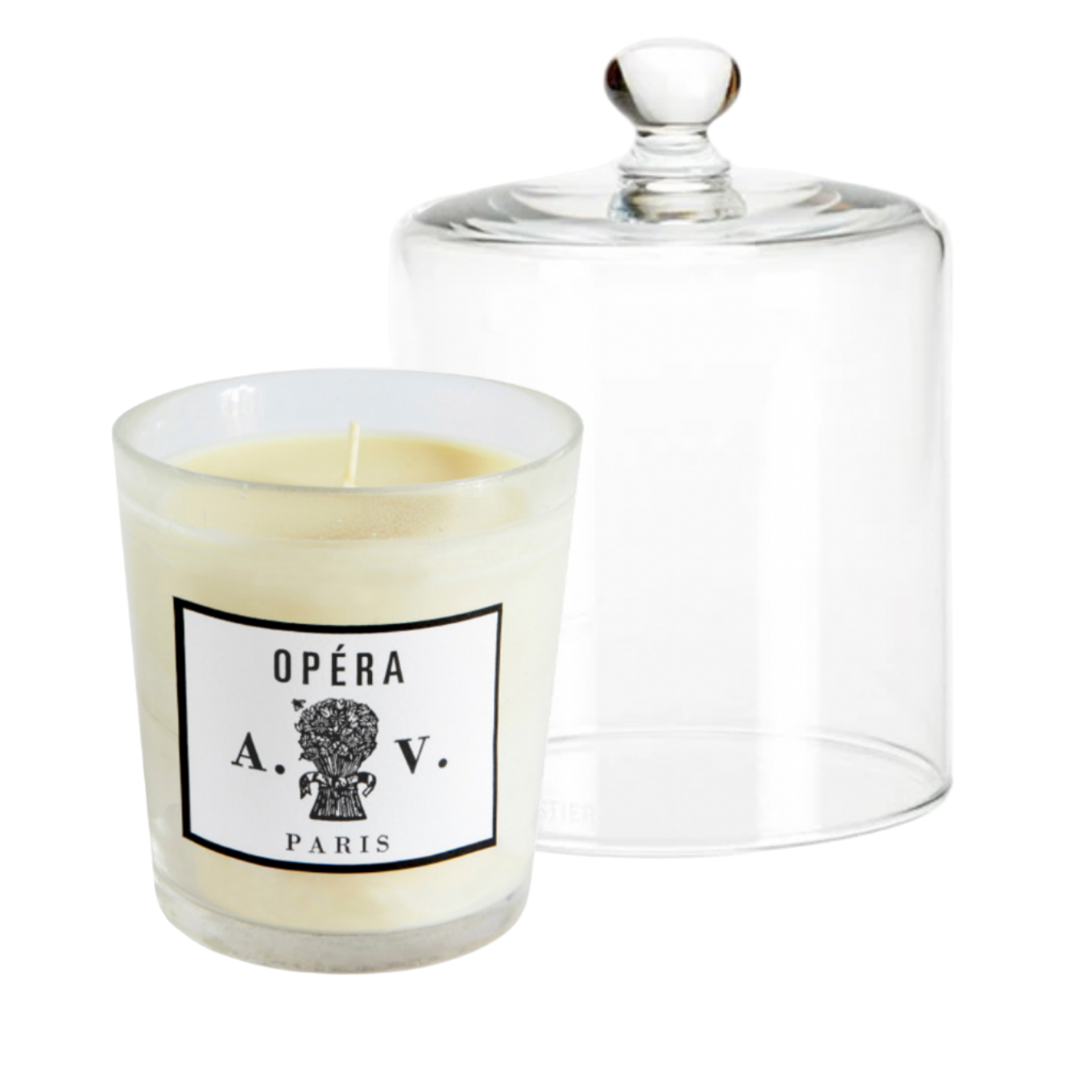Astier de Villatte <br> Opera Candle and Glass Bell Gift Set