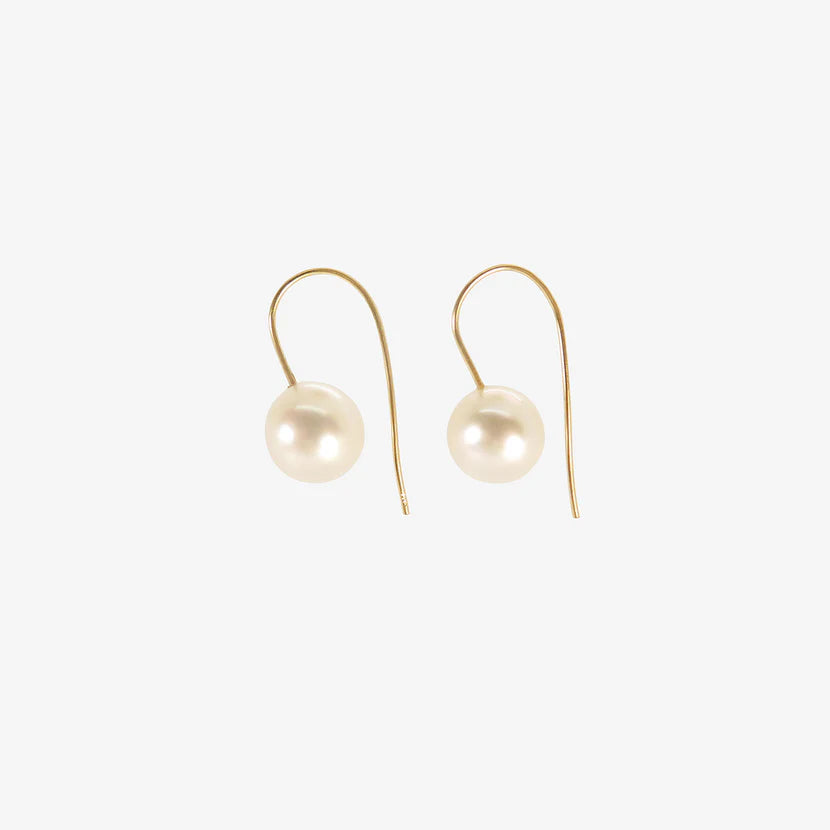 Rosanne Pugliese <br> 18K Yellow Gold & South Sea Pearl Earrings