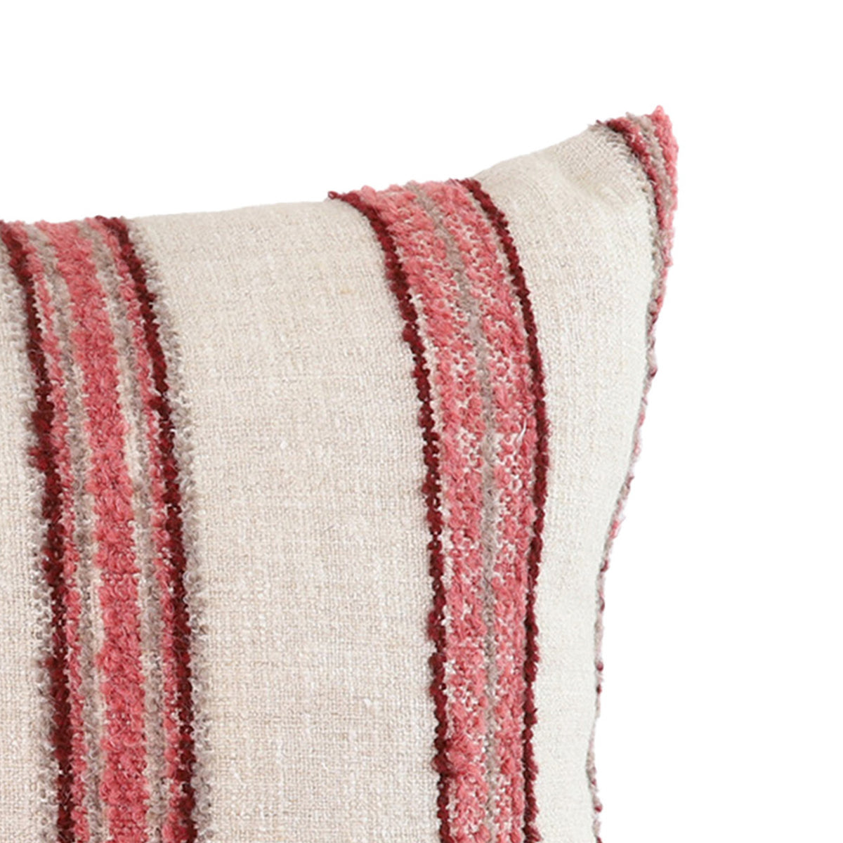 Becker Pillow - Natural & Pink