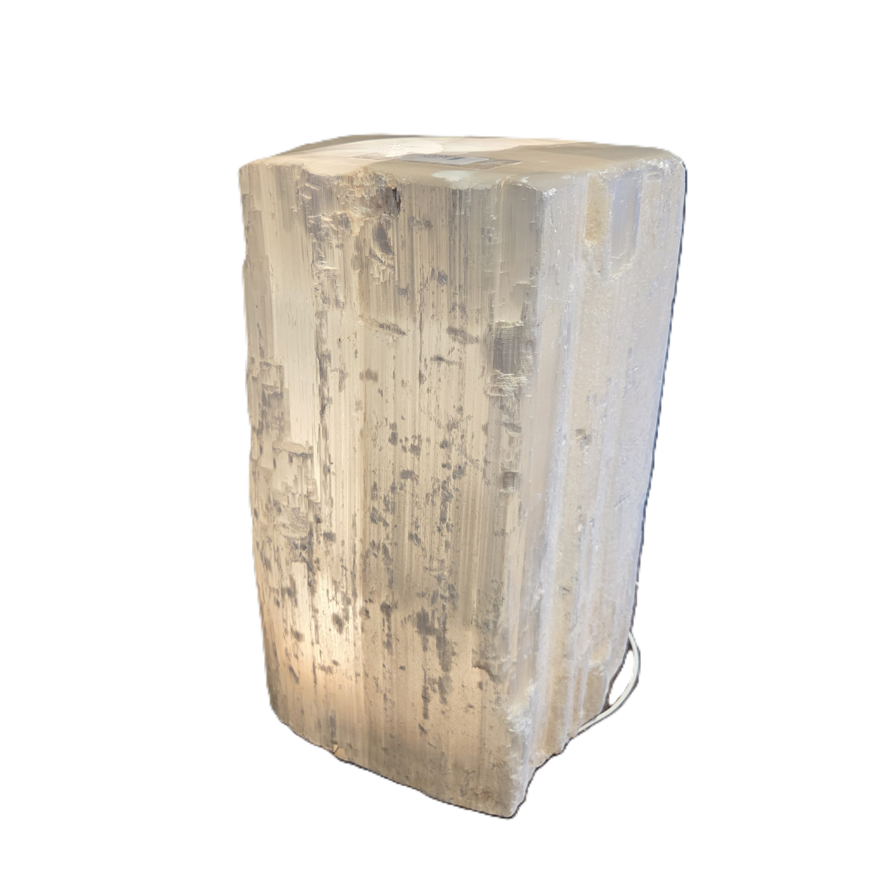 Selenite Lamp Stool <br> Large