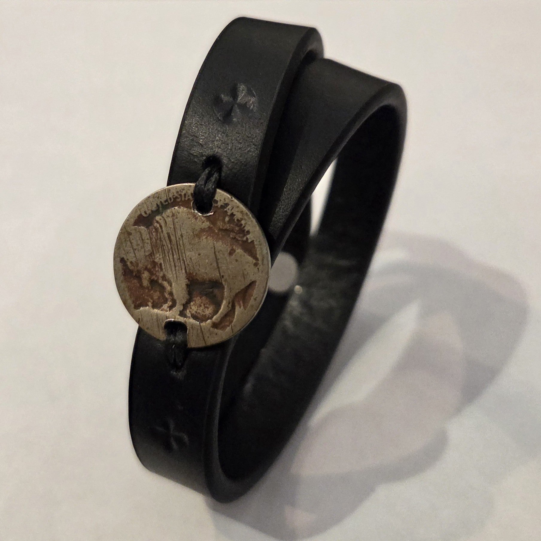Buffalo Nickel Double Wrap Wristband