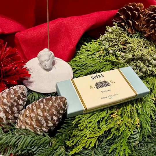 Astier de Villatte <br> Opéra Incense and Incense Holder Gift Set