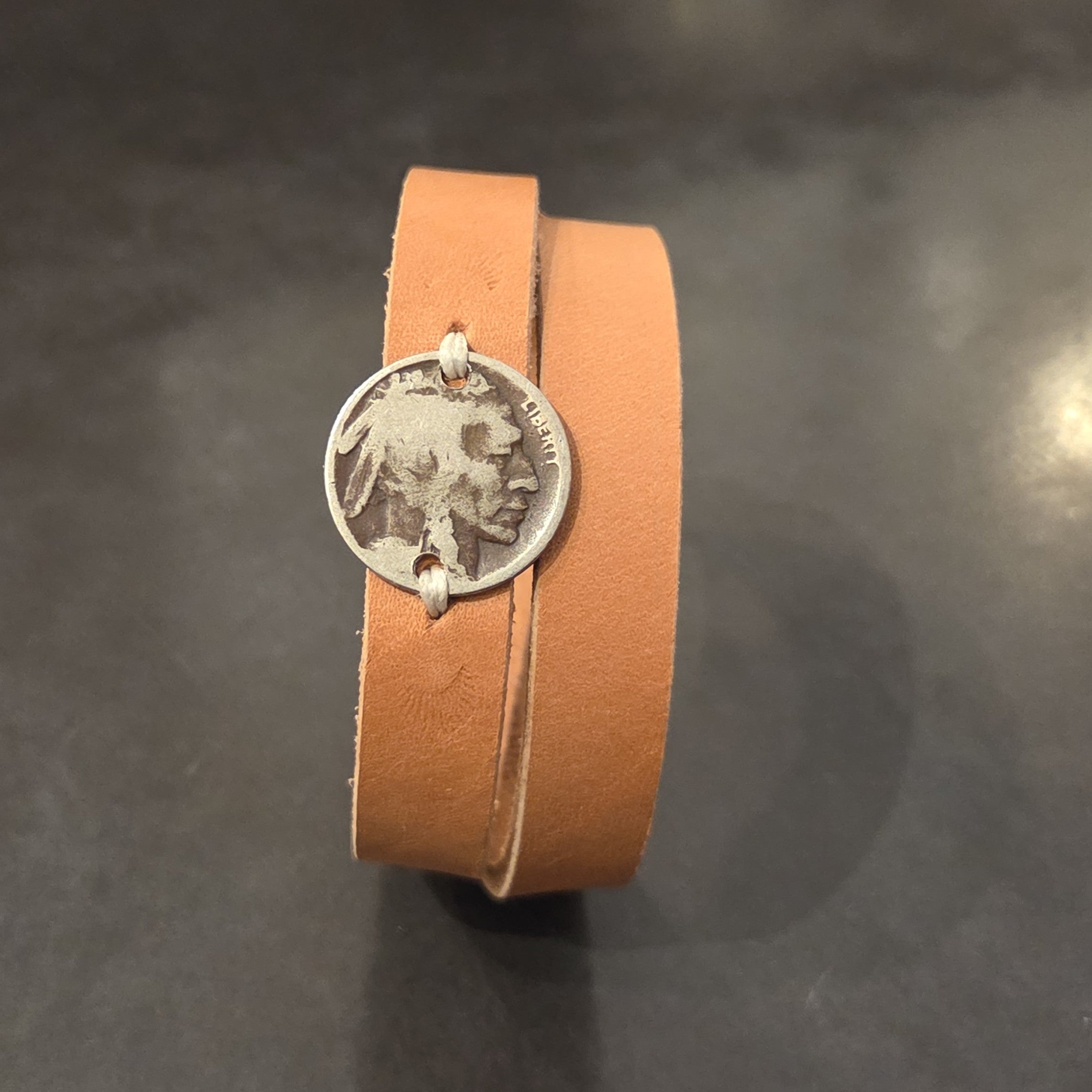 Indian Head Nickel Double Wrap Wristband