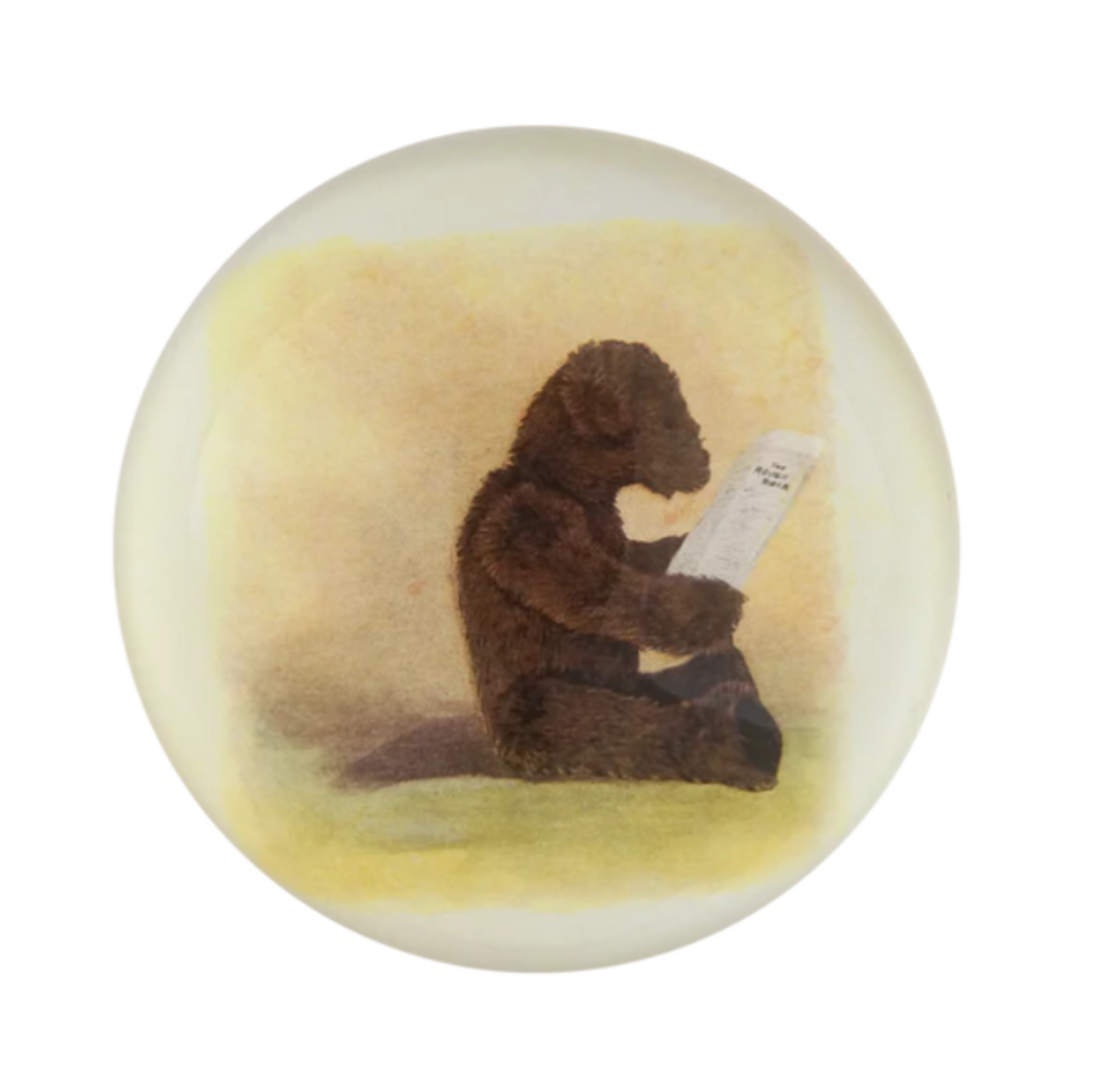 John Derian <br>Bear Reading Paperweight