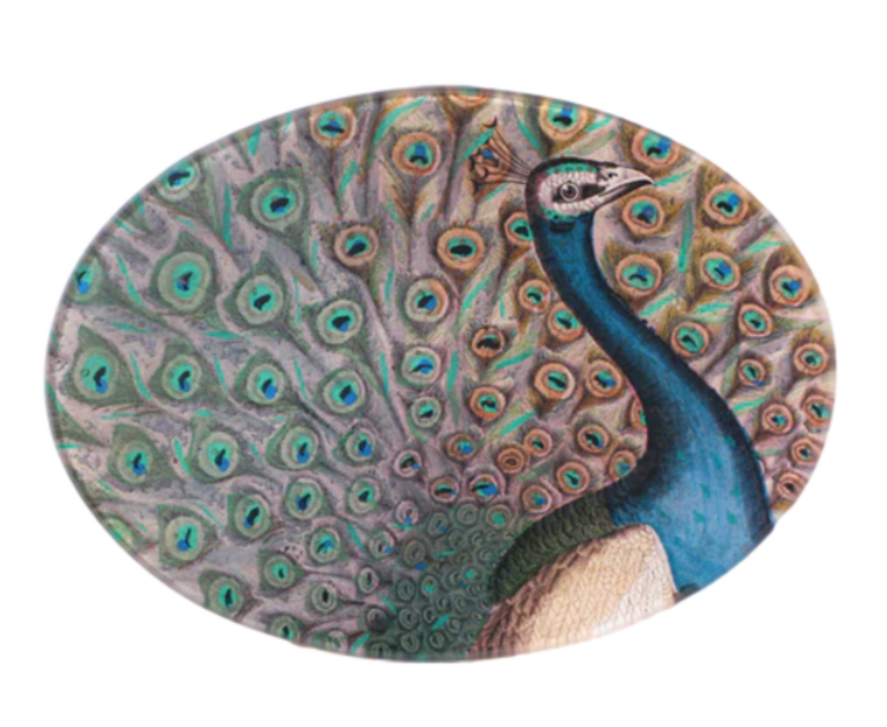 John Derian<br>Peacock Flourish Plate