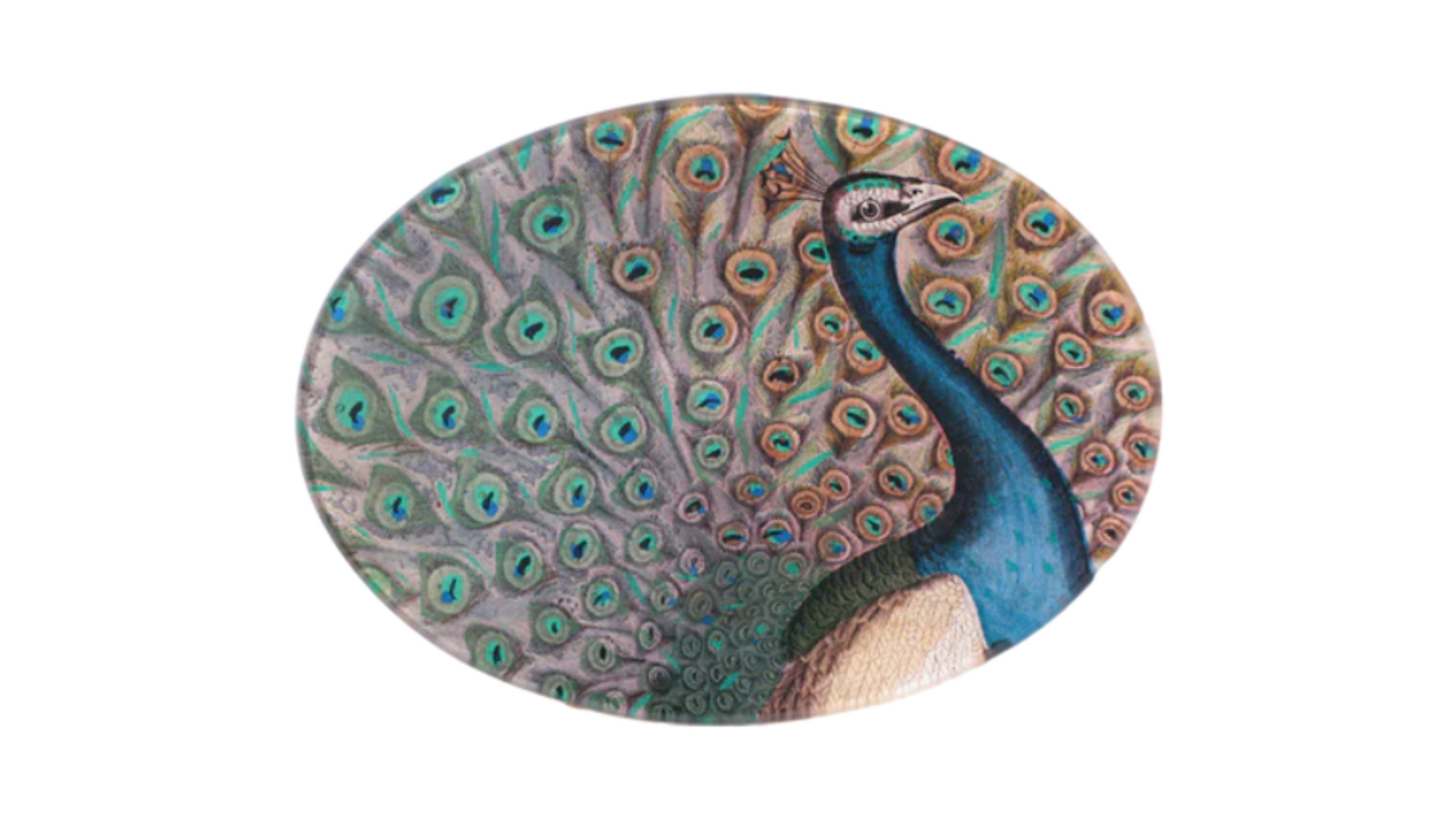 John Derian<br>Peacock Flourish Plate