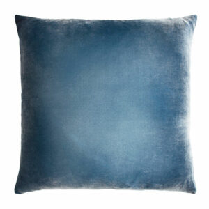 Ombre Velvet Pillow in Denim