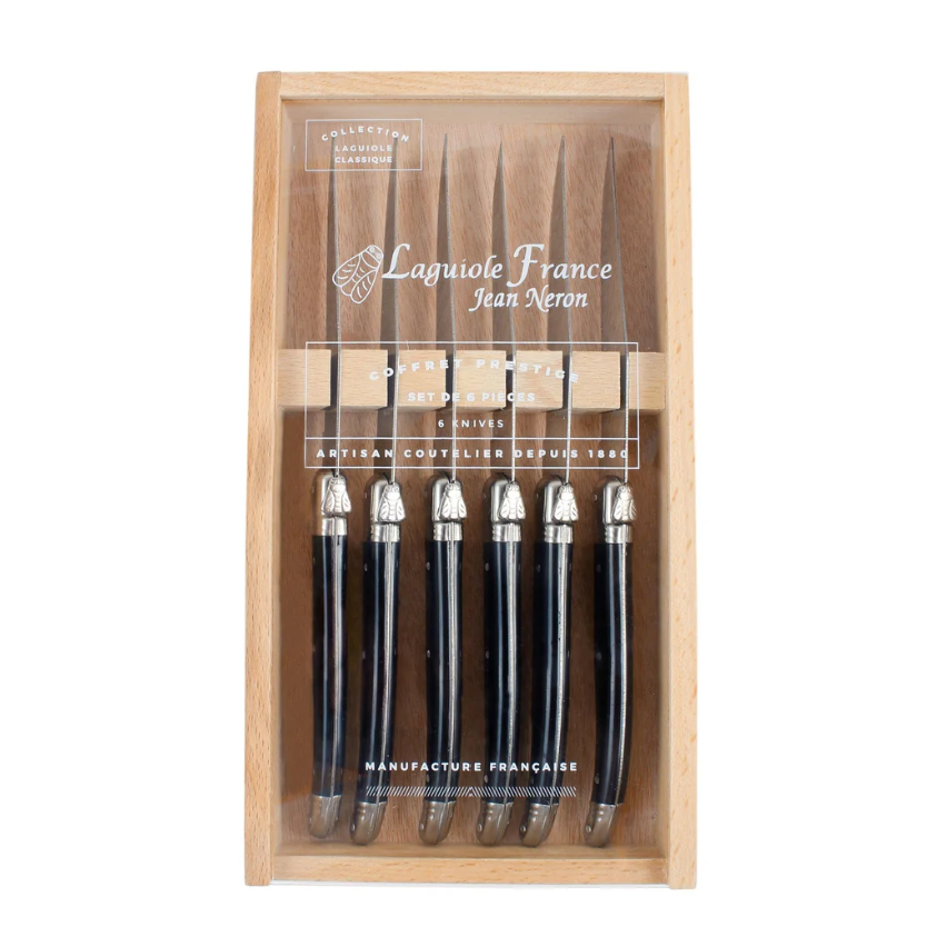 Laguiole <br> 6-Piece Knife Set in Wood Box