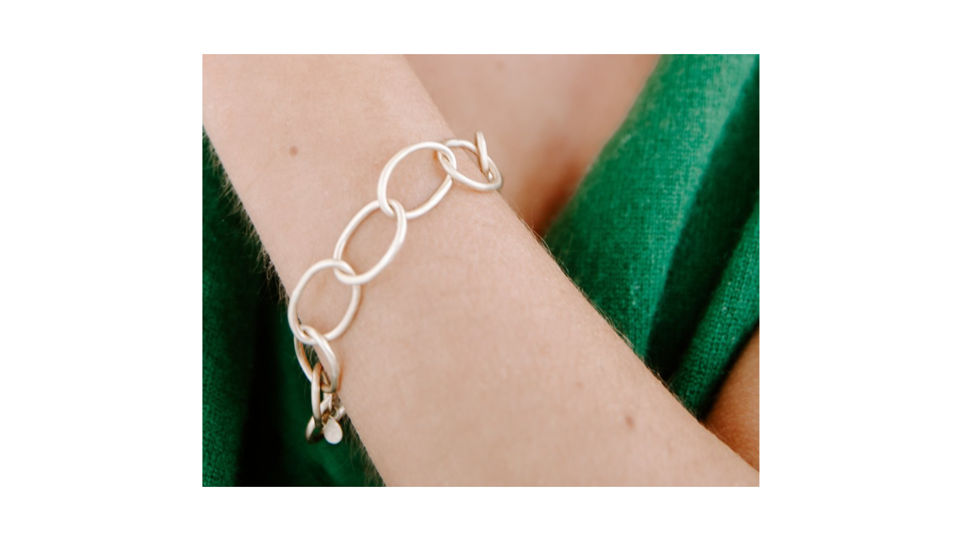 Lisa Ziff<br>Heavy Oval Link Bracelet