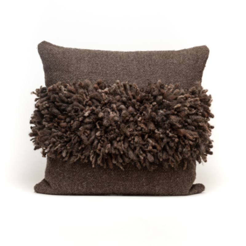 Treko Makun Dreadlocks, tobacco, Pillow 19" x 17"