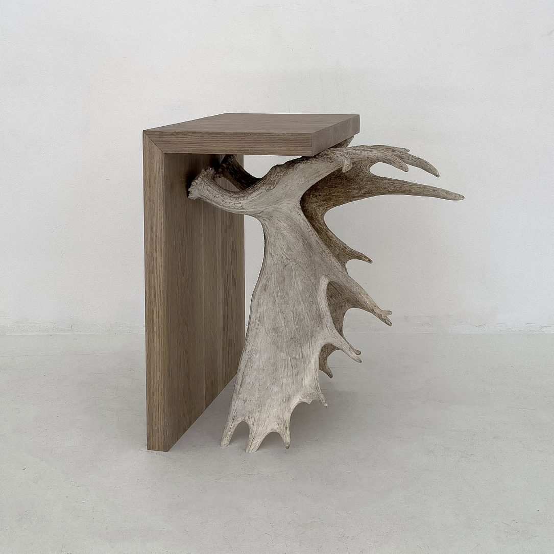 Moose Antler End Table