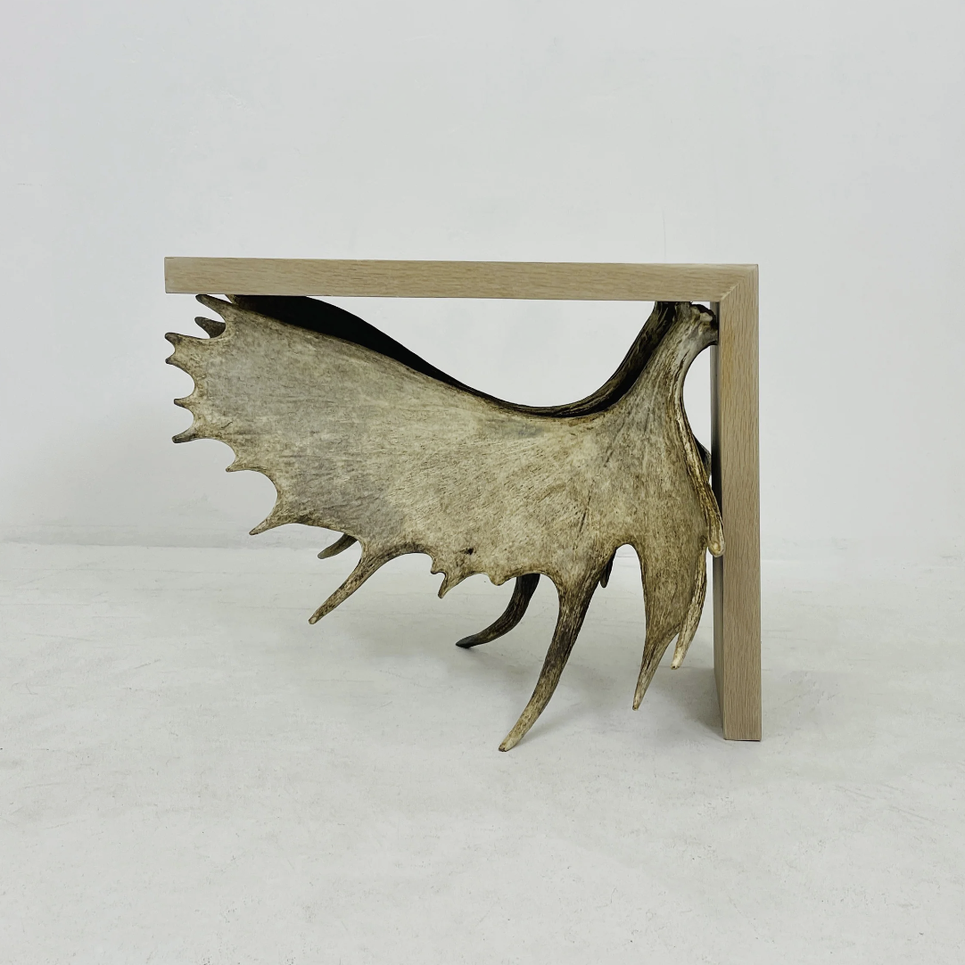 Moose Antler End Table