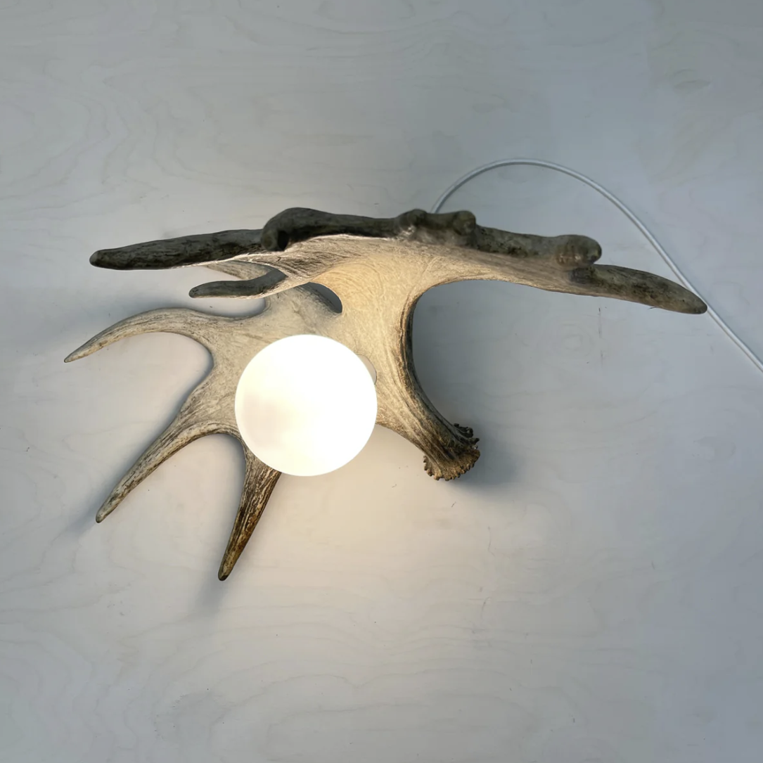 Moose Antler Lamp