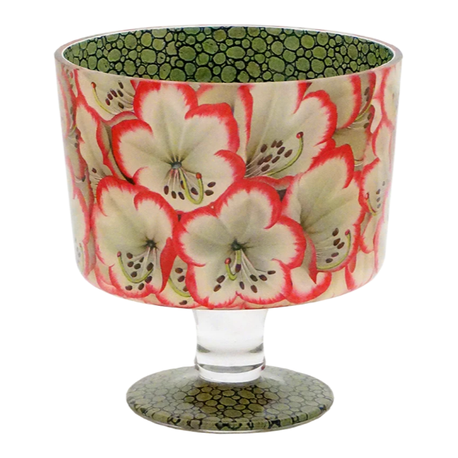 John Derian <br> Rhododendron Neige & Cerise Cache Pot with Liner