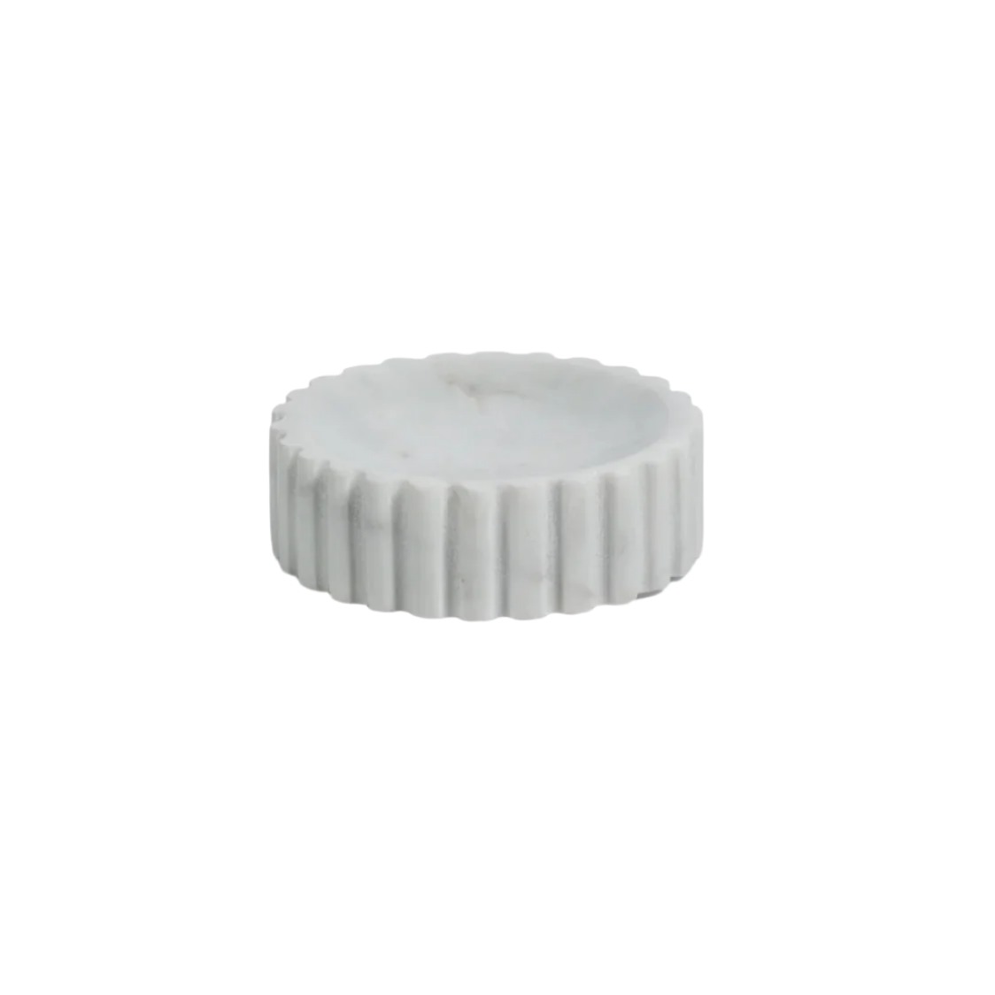 Scalloped Marble Soap Dish