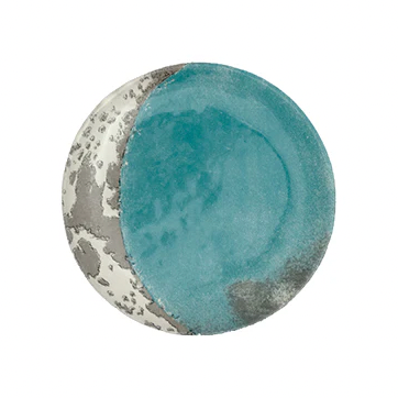 Astier de Villatte <br> Blue Crescent Moon Saucer