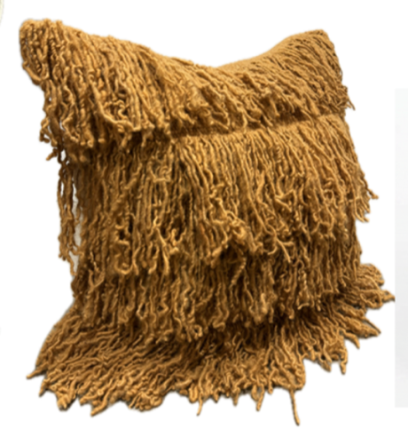Treko Bangs Gold Moss Pillow 22"
