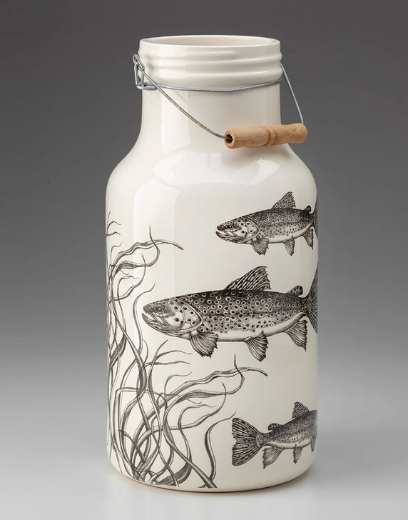 Jug with Handle, Brown Trout