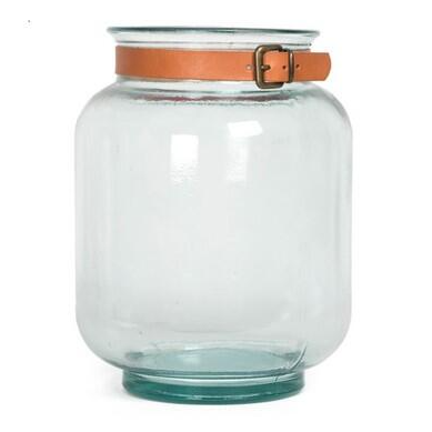 Large Glass Candle Holder